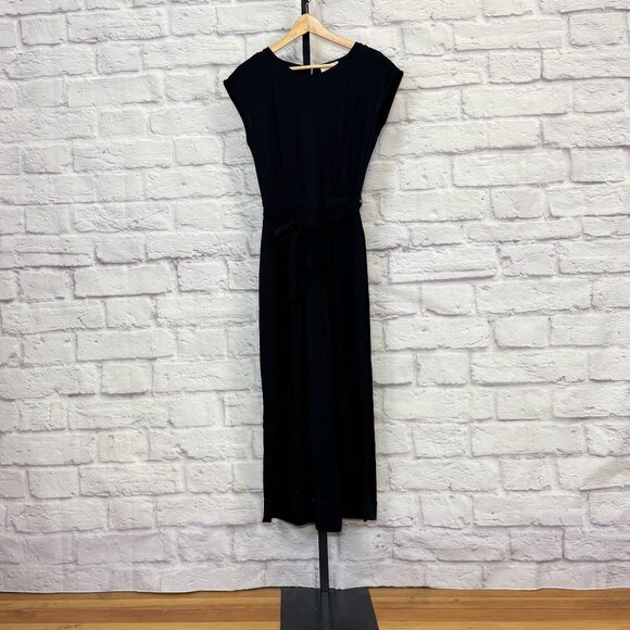 Elk Black Wide Leg Cropped Jumpsuit - Picture 1 of 5
